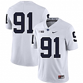 Penn State Nittany Lions 91 DaQuan Jones White Nike College Football Jersey Dzhi,baseball caps,new era cap wholesale,wholesale hats